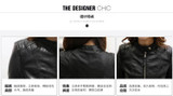 2017 New Fashion Brand Spring Autumn Women Stand-up Collar Faux Soft Leather Jacket PU Zippers Long Sleeve Motorcycle Coat