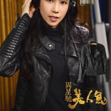 2017 New Fashion Brand Spring Autumn Faux Soft Leather Women PU Jacket Zippers Long Sleeve Motorcycle Coat