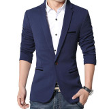 2017 New Fashion brand Men Blazer Casual Slim Fitness Men's Single Botton Suit Leisure Formal Blazer Suit 4XL 5XL Masculino Coat