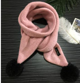2017 new fashion boy and girl winter scarf knitted hanging ball baby scarf Kids Fashion wool scarf