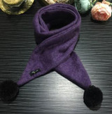 2017 new fashion boy and girl winter scarf knitted hanging ball baby scarf Kids Fashion wool scarf