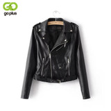 2017 New Fashion Autumn Winter Women Brand ladies leather jacket Washed PU Leather Jacket Bright Colors Zippers Motorcycle Coat