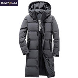 2017 New Fashion Autumn Winter Outwear Down Jacket Men Windproof Waterproof Duck Down Parka Male X-Long Thick Warm Coat