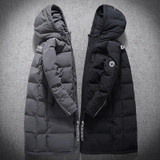 2017 New Fashion Autumn Winter Outwear Down Jacket Men Windproof Waterproof Duck Down Parka Male X-Long Thick Warm Coat