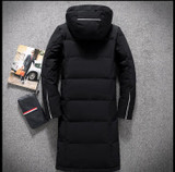 2017 New Fashion Autumn Winter Outwear Down Jacket Men Windproof Waterproof Duck Down Parka Male X-Long Thick Warm Coat