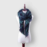 2017 New Plaid Women Scarf Warm Winter Scarf  Women Blanket Shawls Soft Cashmere Scarf Scarves Large Luxury Brand Drop Shipping