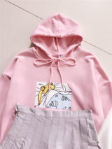 2017 new Pink/White Women Hoodies Japanese Sailor Moon Printed Pullover Girls Kawaii Cute Harajuku Sweatshirt Loose Full sleeve