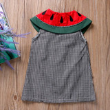 2017 New Newborn Toddler Cute Baby Girls Infant Watermalons Princess Wedding Summer Party Casual Dress