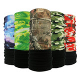 2017 New Multi Functional Bandana Winter Fleece Warm Headband Camouflage Leaves Seamless Tubular Magic Tube Ring Scarf
