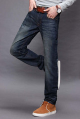 2017 New Mens Jeans High Quality Slim Stright Men Business Trousers Europe Style Denim Jeans Cheap Long Jeans For Male