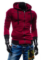 2017 New Mens Hoodies and Sweatshirts Zipper Hooded Sweatshirts Male Clothing Fashion Military Hoody For Men Hoodies 4XL