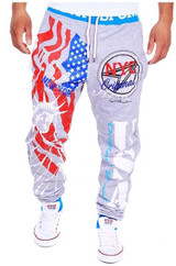 2017 new men's joggers print casual Pants men USA Print Harem Pants Sweat sweatpants Male Trousers Male pantalon homme hombre
