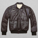 2017 New Men's Genuine Goat skin Leather Jacket Fat loose big yards S-XXL Casual Russia Winter Coats Free Shipping