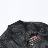2017 New Men's Embroidery Motorcycle Jacket Fashion Multi-standard 100% Genuine Leather Sheepskin Bomber biker Jacket XS-4XL