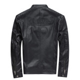 2017 New Men's Embroidery Motorcycle Jacket Fashion Multi-standard 100% Genuine Leather Sheepskin Bomber biker Jacket XS-4XL