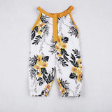 Fashion Baby Girls Clothes Baby Girls Floral Sleeveless Summer Jumpsuit Romper Clothes Outfits Set