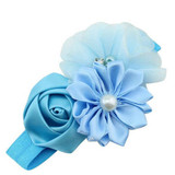 Fashion Baby Girl headband lovely Flower Pearl Flower Hair Band Headband Hairband for girl Hair Accessories sweet color