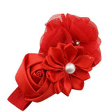 Fashion Baby Girl headband lovely Flower Pearl Flower Hair Band Headband Hairband for girl Hair Accessories sweet color