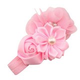 Fashion Baby Girl headband lovely Flower Pearl Flower Hair Band Headband Hairband for girl Hair Accessories sweet color