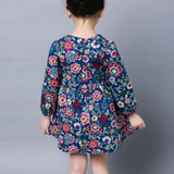 Fashion Baby Dress Long Sleeve Pirncess Girls Clothes Spring Autumn Winter Children Dresses For Girl Floral Clothing Vestidos