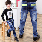 Fashion Baby Boy Cowboy Jeans Kids Pant Double-Breasted Jeans Long Legging Trousers Children Autumn Winter Pants Clothing