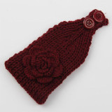 Fashion Autumn Winter Woolen Headband Knitted Crochet Earmuff Warm Turban Hair Band Headwrap For Women Adult