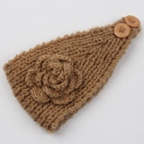 Fashion Autumn Winter Woolen Headband Knitted Crochet Earmuff Warm Turban Hair Band Headwrap For Women Adult