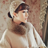 Fashion Autumn Winter Woolen Headband Knitted Crochet Earmuff Warm Turban Hair Band Headwrap For Women Adult