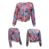 Fashion Autumn Women Ladies Casual Slim Floral Suit Vintage Blazer Jacket Coat Outwear 004