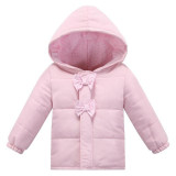 Fashion Autumn Winter Baby Girl Soft Clothing Infant Girl Coat Pink Cotton Jackets Clothes Newborn Outerwear