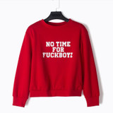 Fashion Autumn Jacket Women Winter Sweatshirts Letter Printed Long Sleeve Casual Red Black Sweatshirt Women Hoodie 2018