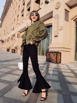 Fashion Asymmetry Bell-bottoms Pants Bottoms