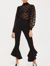 Fashion Asymmetry Bell-bottoms Pants Bottoms