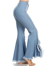 Fashion Asymmetry Bell-bottoms Jean Pants Bottoms