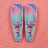 Fashion 8pcs/set Girls Trolls Colorful Hair Claws Clips Headwear Cartoon Kids Accessories