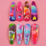 Fashion 8pcs/set Girls Trolls Colorful Hair Claws Clips Headwear Cartoon Kids Accessories