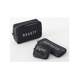Fashion 3pcs / Set Transparent Mesh Cosmetic Bag Women Travel Beauty Cosmetics Organizer Necessity Cosmetic Bag Free Shipping