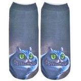 Fashion 3D Printed Animal Women Casual Socks mini Cat Unisex Low Cut Ankle Socks Colorful Cotton Socks Women calcetines mujer#4