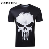Fashion 3D Funny Men Top Print Male tactical t shirt Brand Design Quality punisher t shirt Summer Short Sleeve Tees ZOOTOP BEAR