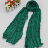 Fashion 20Colors Candy Colors Soft Trendy Long Voile Scarfs Winter Warm Scarf Women Scarf Shawl Blue
