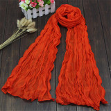 Fashion 20Colors Candy Colors Soft Trendy Long Voile Scarfs Winter Warm Scarf Women Scarf Shawl Blue