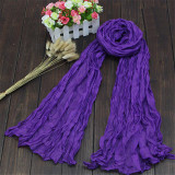 Fashion 20Colors Candy Colors Soft Trendy Long Voile Scarfs Winter Warm Scarf Women Scarf Shawl Blue