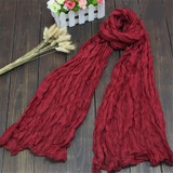 Fashion 20Colors Candy Colors Soft Trendy Long Voile Scarfs Winter Warm Scarf Women Scarf Shawl Blue