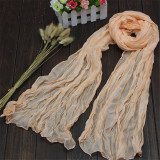 Fashion 20Colors Candy Colors Soft Trendy Long Voile Scarfs Winter Warm Scarf Women Scarf Shawl Blue