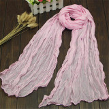 Fashion 20Colors Candy Colors Soft Trendy Long Voile Scarfs Winter Warm Scarf Women Scarf Shawl Blue