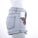 2017 ripped pocket women Embroidery shorts Summer casual denim shorts vintage hot shorts denim shorts for women 2017 ripped pocket women Embroidery shorts Summer casual denim shorts vintage hot shorts denim shorts for women