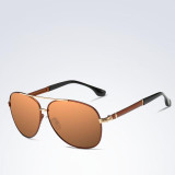 2017 Retro Quality Brand Original Sunglasses Men Polarized Lens Vintage Eyewear Accessories Gold Sun Glasses Oculos For Men
