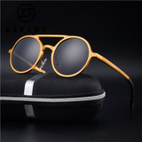 2017 Retro Aluminum Magnesium Sunglasses Polarized Lens Vintage Eyewear Accessories Sun Glasses Driving Men Round Sunglasses