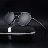 2017 Retro Aluminum Magnesium Sunglasses Polarized Lens Vintage Eyewear Accessories Sun Glasses Driving Men Round Sunglasses