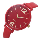 2017 Relogio Feminino Reloj Mujer Women watches clock gift Fashion Ladies Geneva Faux Leather Analog Quartz WristWatch 20d00